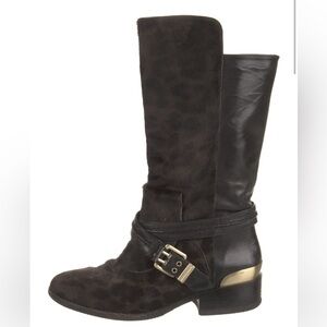 Brian Atwood Ponyhair Moto boots